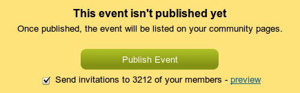 Unpublished event announce en