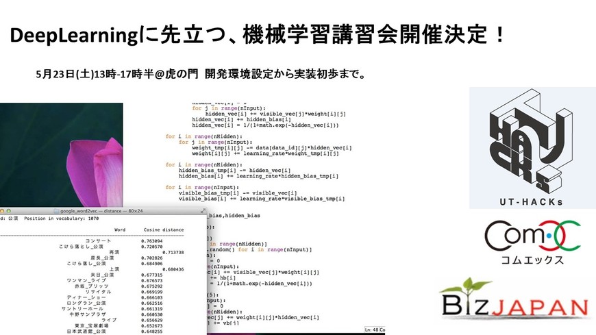 Deeplearningに先立つ機械学習講習会 機械学習 ディープラーニング勉強会 Doorkeeper