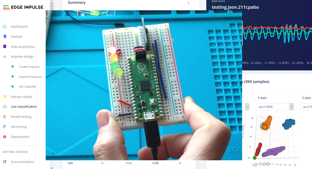 ラズパイPico×人工知能～ジェスチャーの学習・推論でTinyMLを体験しよう 