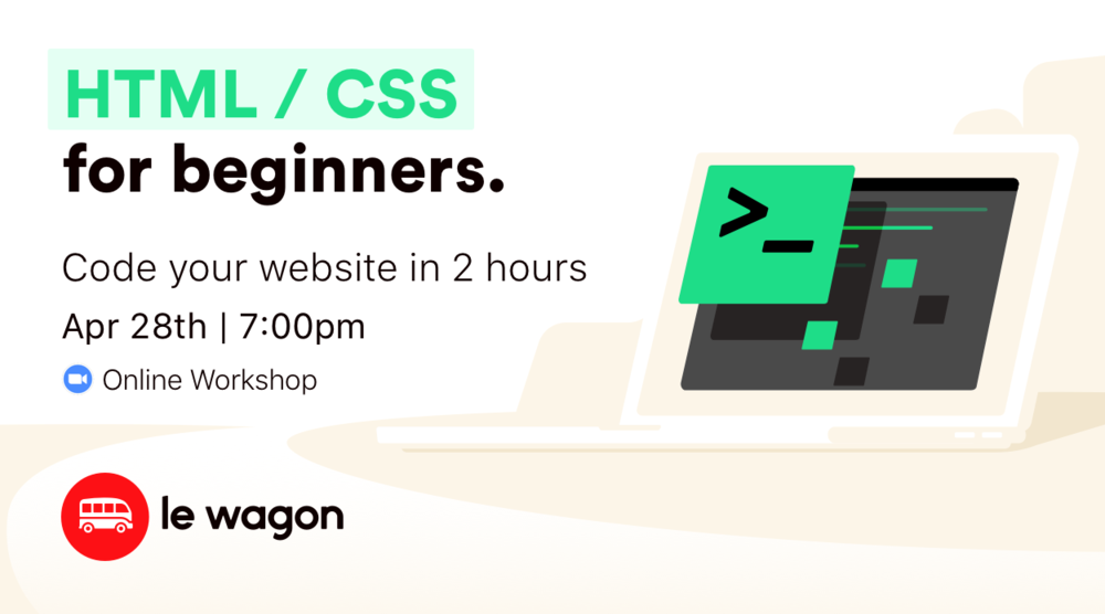 Build a Landing Page in 2 hours! - Online Workshop